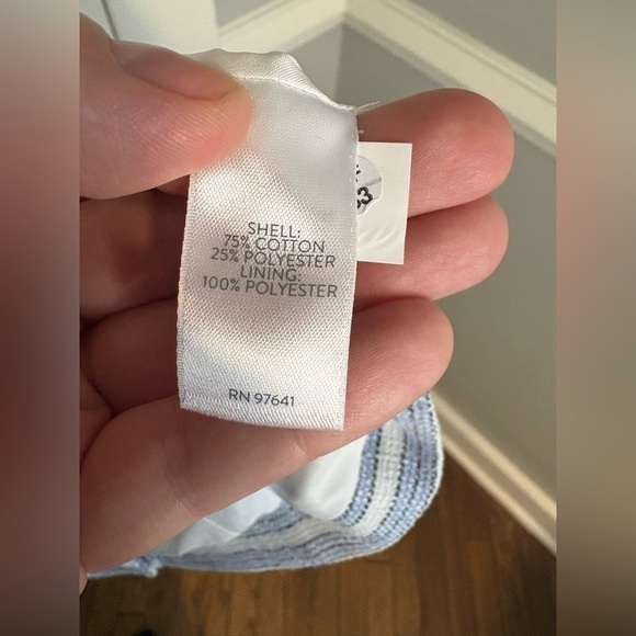 J.Jill Modern Spectator Blazer | White & Light Blue Tweed | Women’s Large - Picture 9 of 11